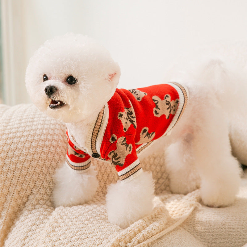 Simple Warm Knitted Sweater for Pet Dogs