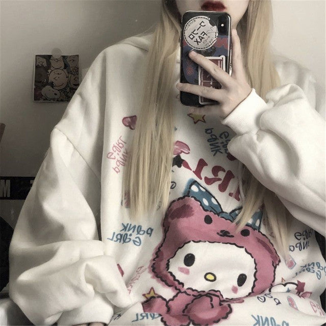 Cool Tie Dye Harajuku Hoodie for Women - Gothic Style | Streetwear