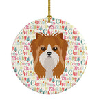 Yorkshire Terrier Merry Christmas Ceramic Ornament