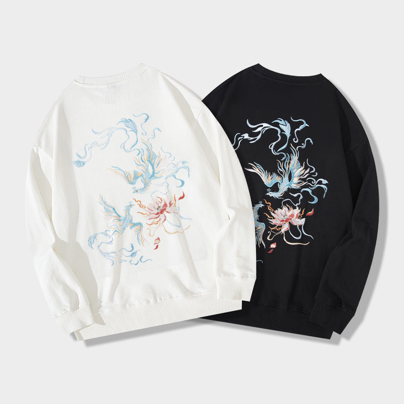 Vintage Embroidered Crewneck Sweatshirt Men’s Hoodie | Streetwear