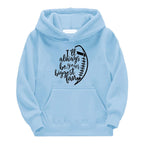 Korean Printed Long Sleeve Slouchy Loose Hoodie | Streetwear