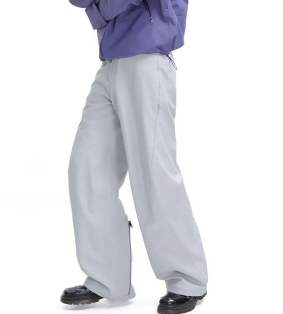 Waterproof Soft Shell Fleece-lined Mid-waist Casual Pants
