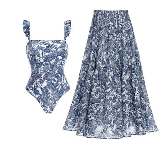 Alice Swimsuit with Skirt (One Piece)