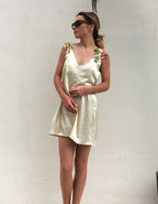 LIVA Embroidered Sleeveless Dress and Nightgown
