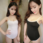 Lace Bodysuit with Sheer Back and Cute Design