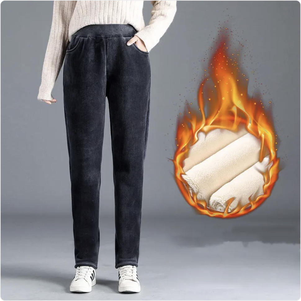 Women's Loose Fit Corduroy Tapered Pants