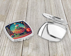 Turtle Christmas Compact Mirror