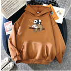 Women's Casual Pullover with Anime Print Long Sleeves | Streetwear