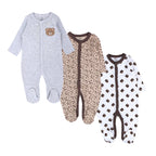 Cotton Long-Sleeve Baby Bodysuit (0–9M)
