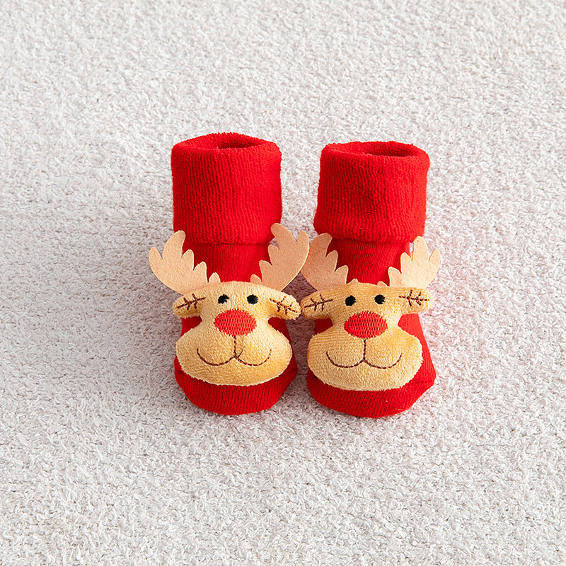 Christmas Non-slip Dotted Rubber Floor Socks