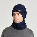 Winter Beanie and Scarf Set for Men and Women (One Set) | Embroidered Cap