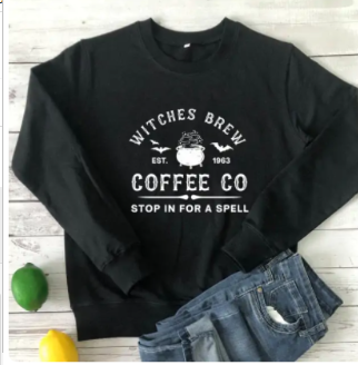 Witches Brew Coffee Co Long Sleeve Sweatshirt (One Piece)