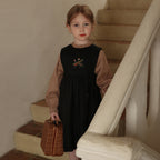 Linen Tank Top with Lace Collar Skirt