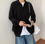 Men's Loose Lapel Single Breasted Cardigan Sweater