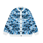 Men's Color Contrast Jacquard Knitted Cardigan Sweater
