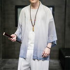 2022 Men's Ice Silk Hanfu Cardigan Casual Jacket