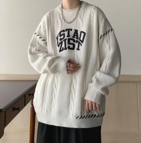 Thick Twist Coat for Men - Casual Sweater Style