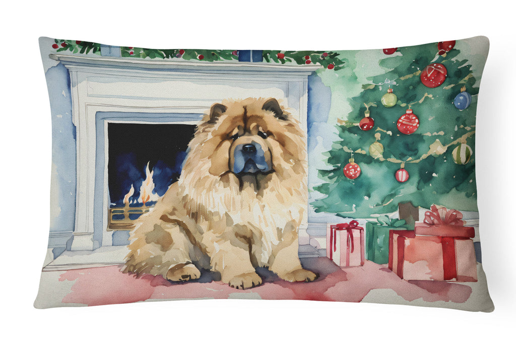 Chow Chow Christmas Throw Pillow