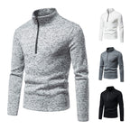 Men's High-Neck Long Sleeve Base Layer T-Shirt | Streetwear