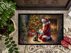 Scottish Terrier and Santa Claus Doormat