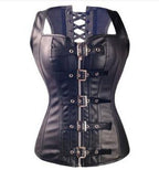 Black Court Performance Costume with Corset and Bodysuit
