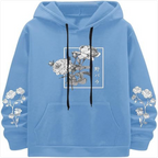 Rose Print Casual Sweatshirt | Streetwear