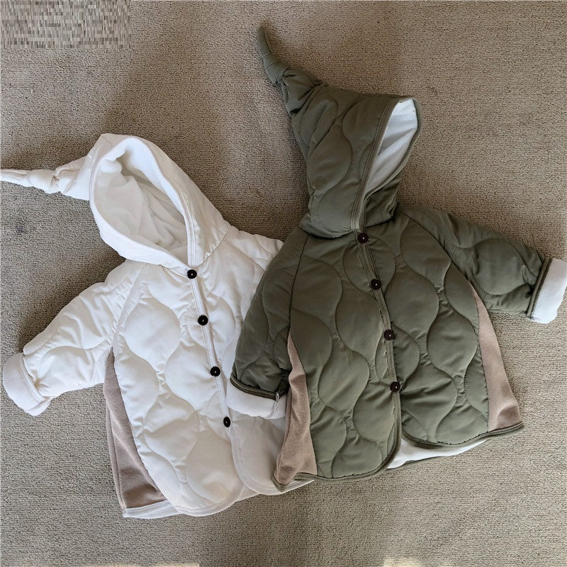 Fleece Baby Outing Coat for Autumn and Winter