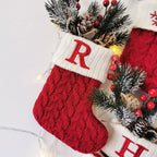 Knitted Christmas Letter Socks