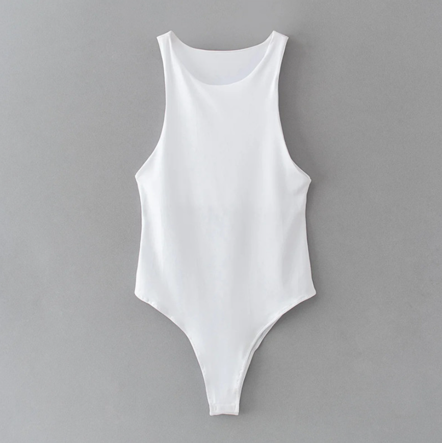 Sleeveless Round Neck Bodysuit