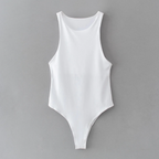 Sleeveless Round Neck Bodysuit