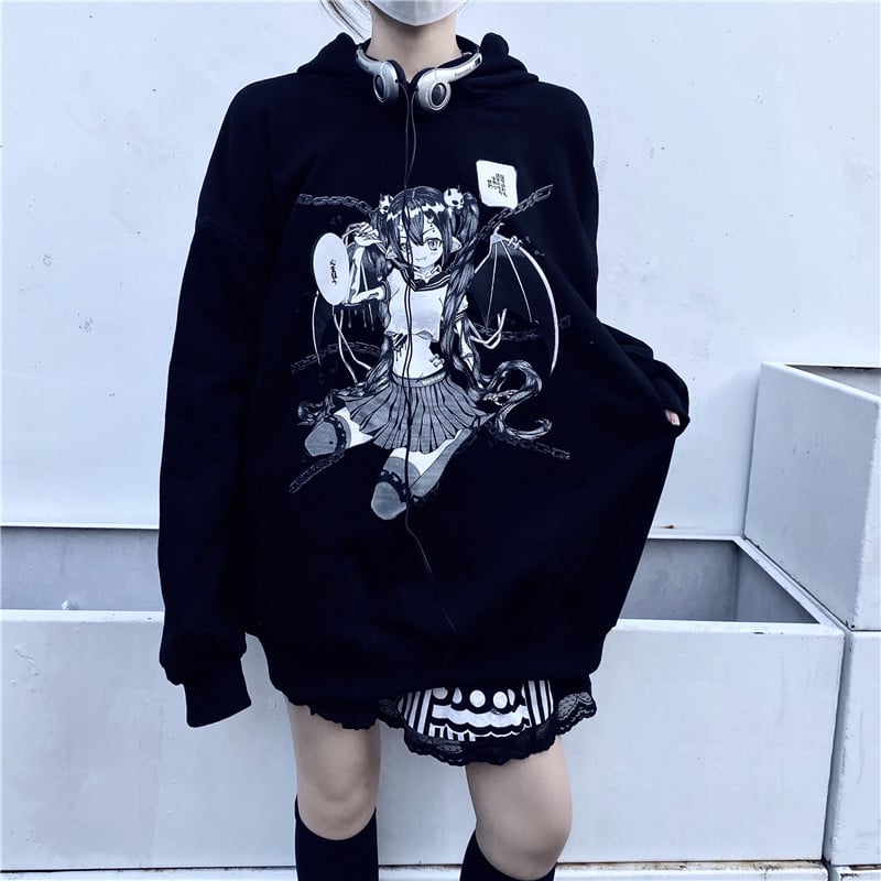 Thick Plus Velvet Hooded Sweater Jacket for Women