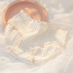 Cotton Girls Panties with Sweet Lace Bow Design