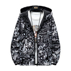 Reversible Men's God Hooded Jacket for Spring & Autumn