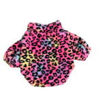 Colorful Leopard Print Velvet Coat for Pets