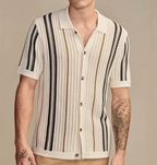 Men's Casual Hollow Knit Polo Shirt (One Piece)