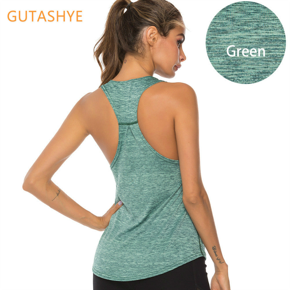 Women's Quick Dry Racerback Vest for Fitness Training