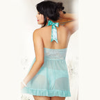 Plus Size Sheer Lace Nightgown with Adjustable Straps