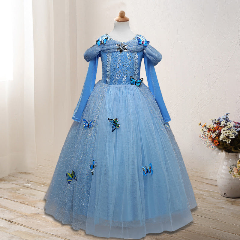 Frozen Elsa Princess Dress for Girls - Christmas Outfit