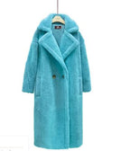 Long Winter Cashmere Lamb Winter Coat