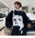 Privathinker Men's Winter Graphic Printed Pullover Sweater | Streetwear