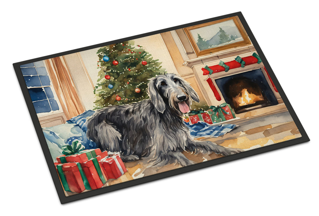 Scottish Deerhound Cozy Christmas Doormat