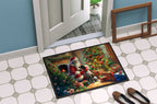 German Shorthaired Pointer and Santa Claus Doormat