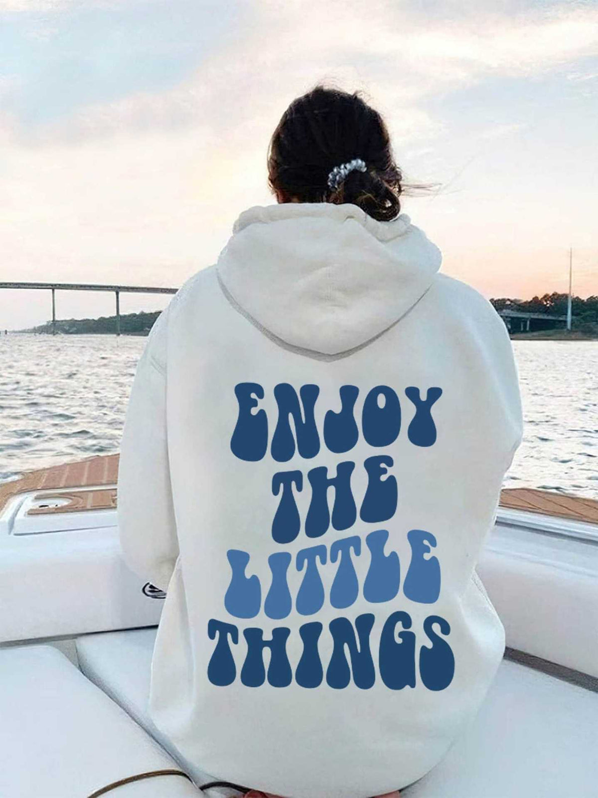 Oversized Hoodie with Back Text Design | Streetwear