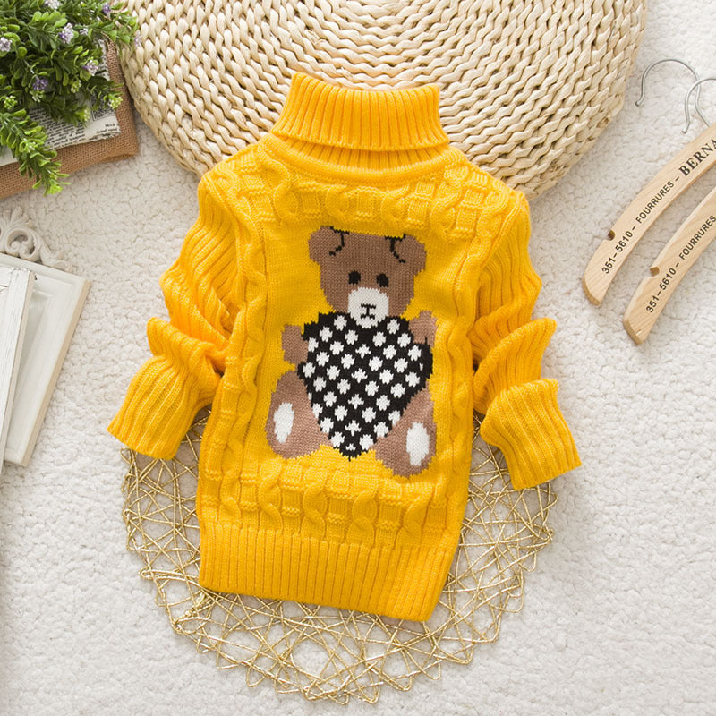Thickened Baby Turtleneck Pullover Sweater