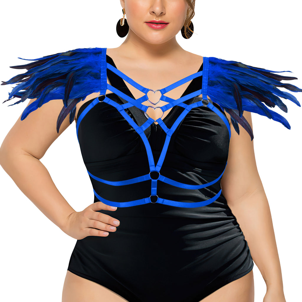 Feather Wing Strappy Cage Body Harness