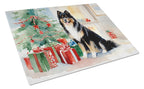 Finnish Lapphund Cozy Christmas Glass Cutting Board