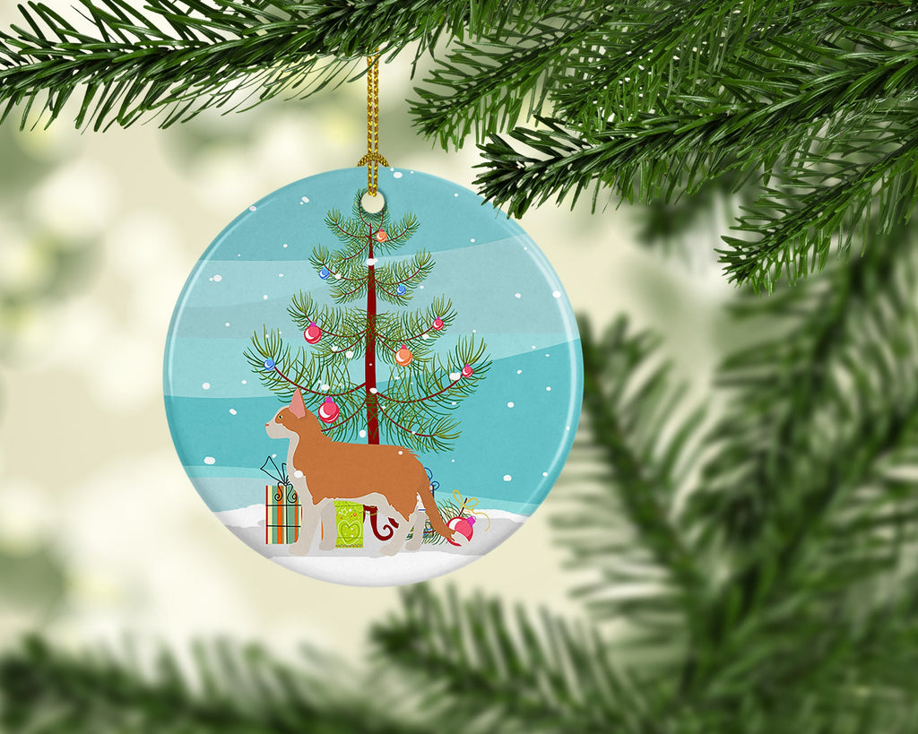 Aphrodite Giant Cat Christmas Ceramic Ornament