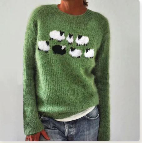 Color Block Loose Pullover | Streetwear