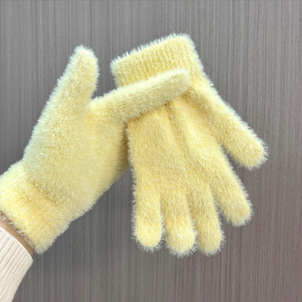 [Unpriced] Winter Simulated Rabbit Fur Gloves | Faith Accessory