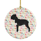 Cane Corso Merry Christmas Ceramic Ornament